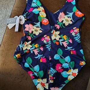 LOFT Floral One-Piece Swimsuit NWT